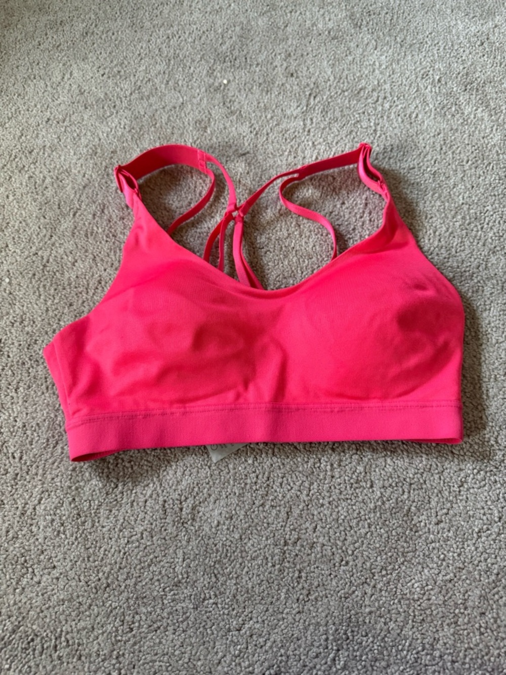 CALIA by Carrie Underwood Hot Pink Strappy Sports Bra